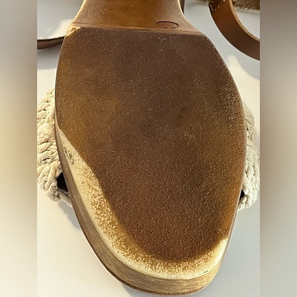 Seychelles Jump for Joy Women's Wood Heeled Sandals w Macrame Detail Size 7 - Picture 12 of 14